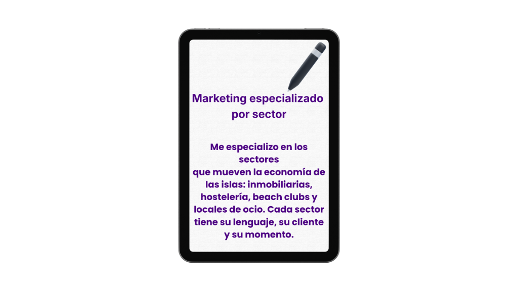 Marketing Especializado Sectores
